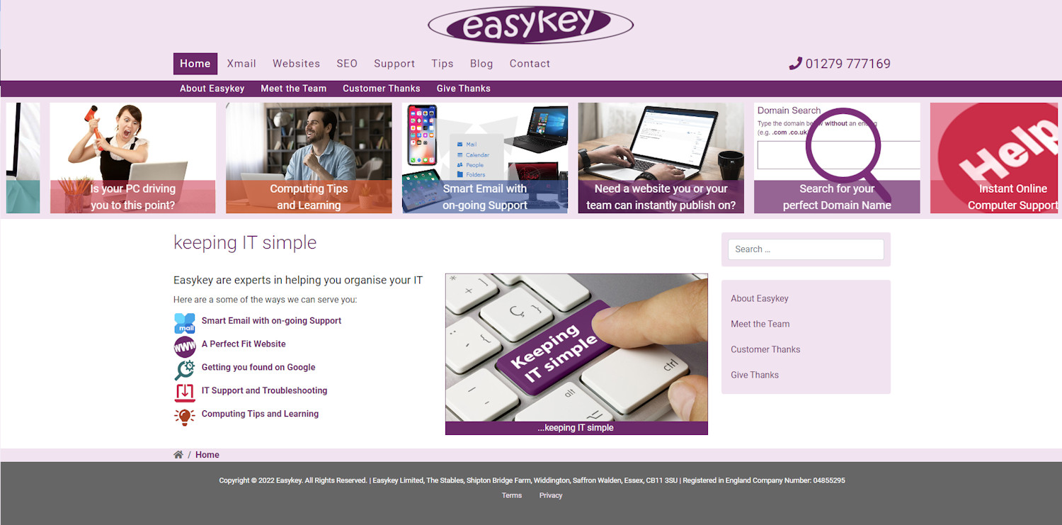 The New Easykey Website