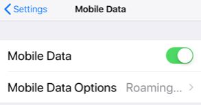 Mobile Data Options
