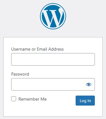 WordPress login