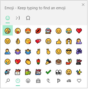 Windows shortcut key for adding an emoji - Easykey